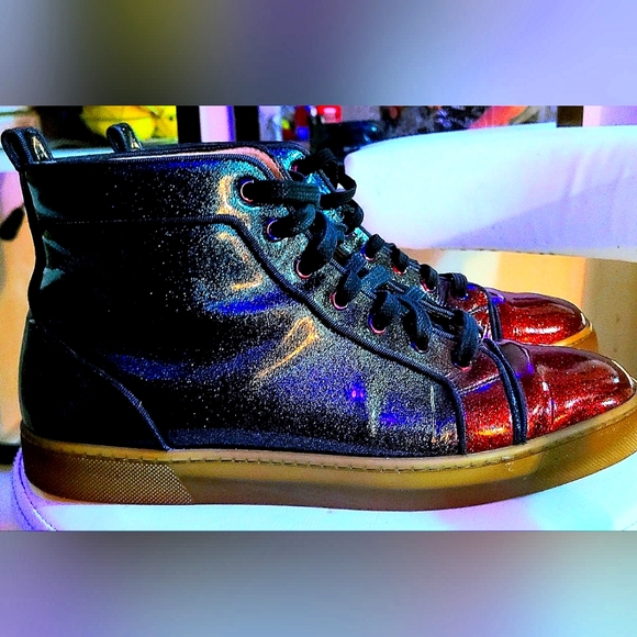 *SOLD Christian louboutin red high Tops SOLD * - Picture 3 of 9